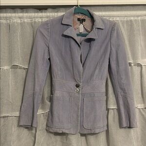 Maria Bianca Nero light blue Blazer Tailored Suit Jacket size Small